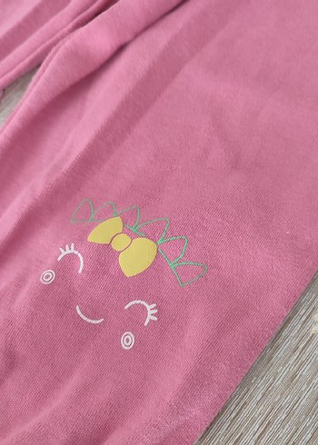 Pembe Uzun Kollu Kız Bebek Fırfırlı Takım - Görsel 4