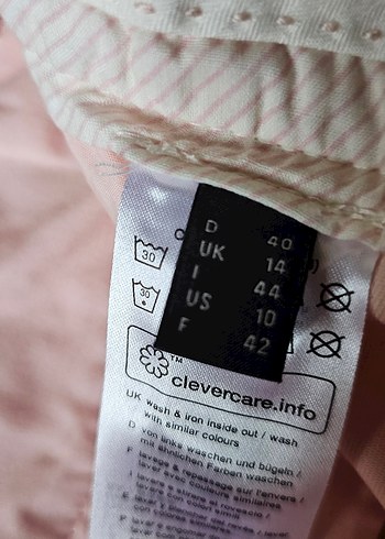 Düğmeli Pembe Keten Kadın Pantolon - Görsel 7