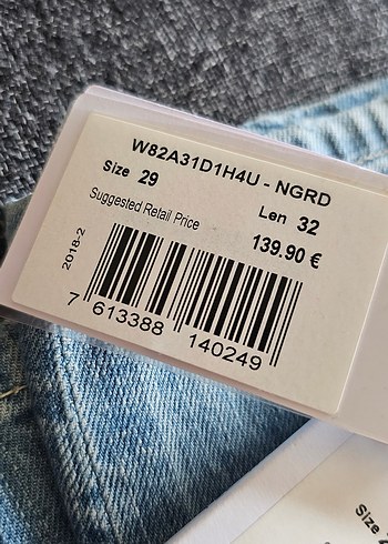 guess  Kadın Mavi Yırtık Denim Jean - Görsel 4