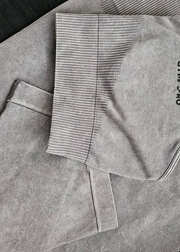 Gri Sade Midi Spor Tayt ikili takim - Görsel 3