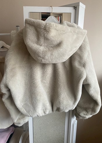 Bej Peluş Kadın Ceket - Görsel 3