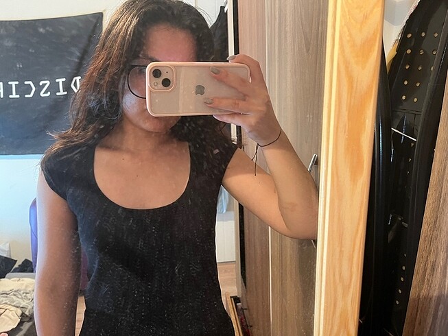 xs Beden siyah Renk BERSHKA MİNİ ELBİSE