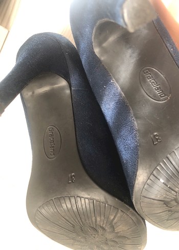 Diğer Klasik Lacivert Süet Stiletto Topuklu Ayakkabı