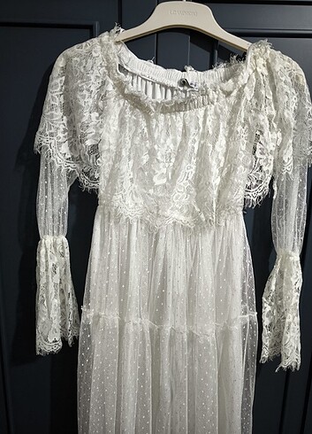 Dantel elbise - Görsel 6