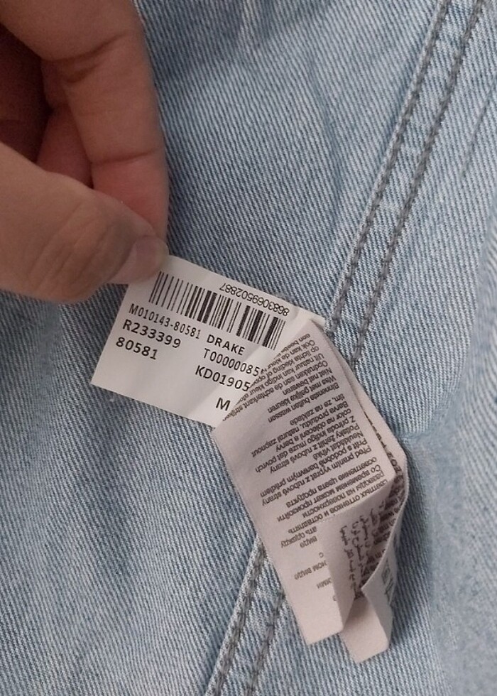 Mavi Jean ceket - Görsel 3