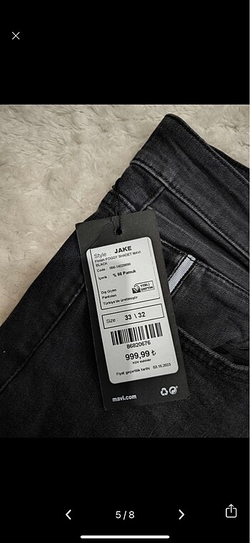 Mavi pro jean pantolon - Görsel 2