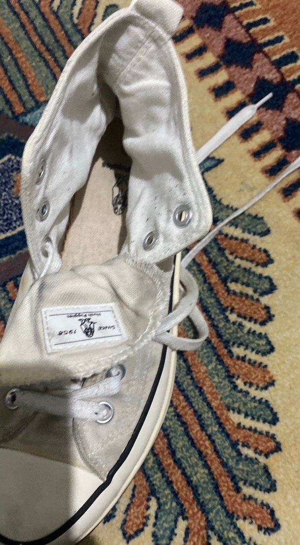 Gri Batik Desenli Beyaz Kadın Sneaker - Görsel 4