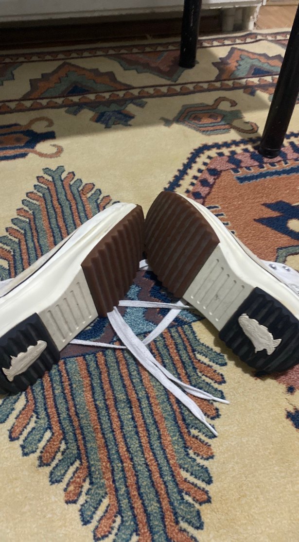 Gri Batik Desenli Beyaz Kadın Sneaker - Görsel 3