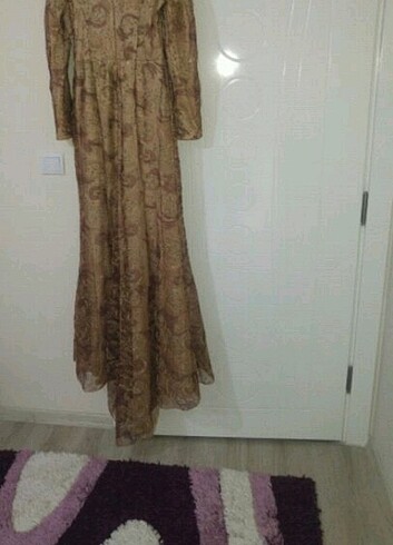 l Beden camel Renk Abiye