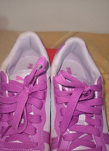 39 Beden mor Renk Puma Cabana Racer Glitter JR 39 numara.