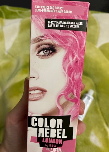 Color Rebel London pembe Yarı Kalıcı Saç Boyası - Görsel 5