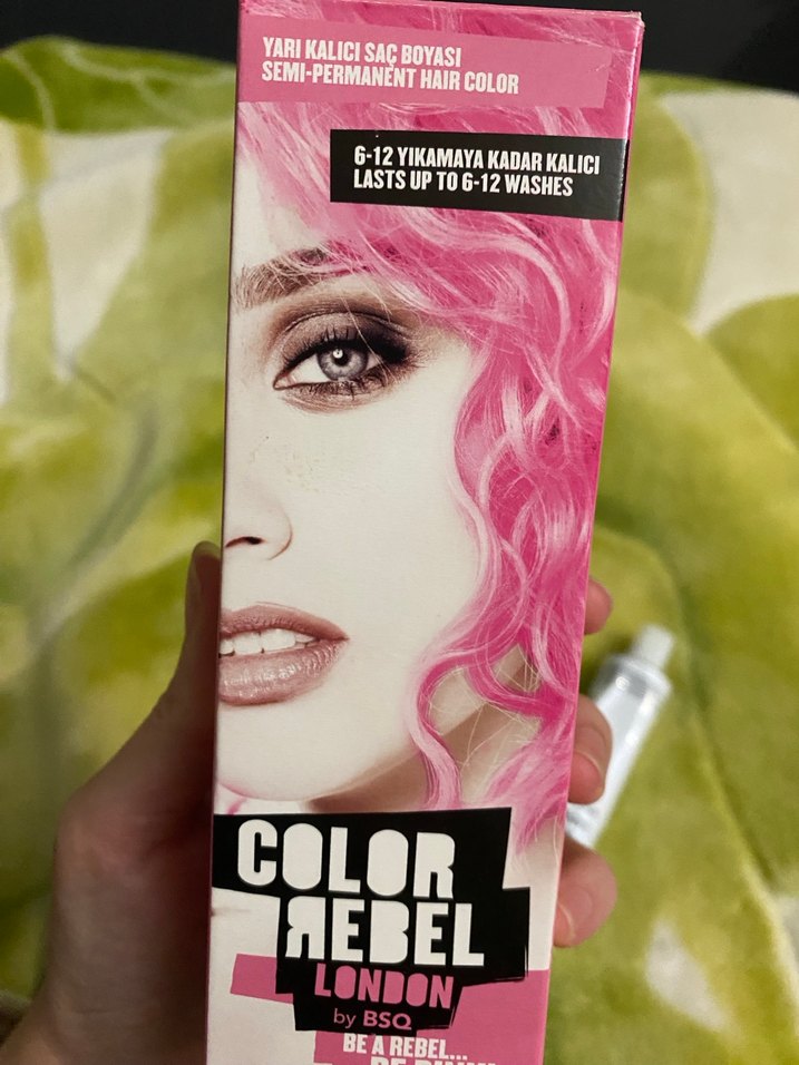 Color Rebel London pembe Yarı Kalıcı Saç Boyası - Görsel 5
