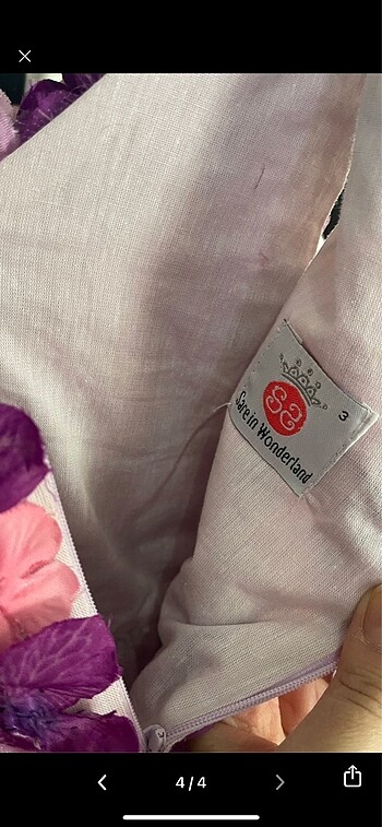 24-36 Ay Beden Sare wonderland çocuk abiye elbise