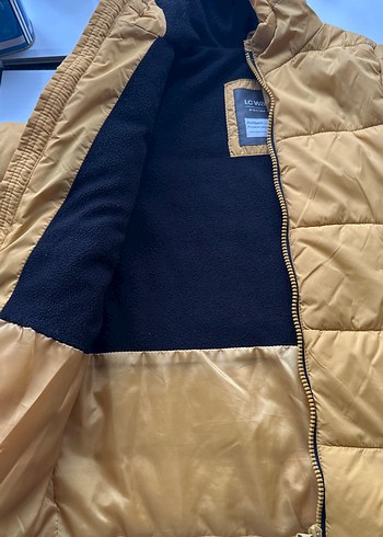 Sarı Fermuarlı Kapüşonlu Erkek Çocuk Mont - Görsel 2