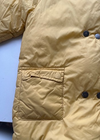 Sarı Kapüşonlu Erkek Çocuk Mont - Görsel 3