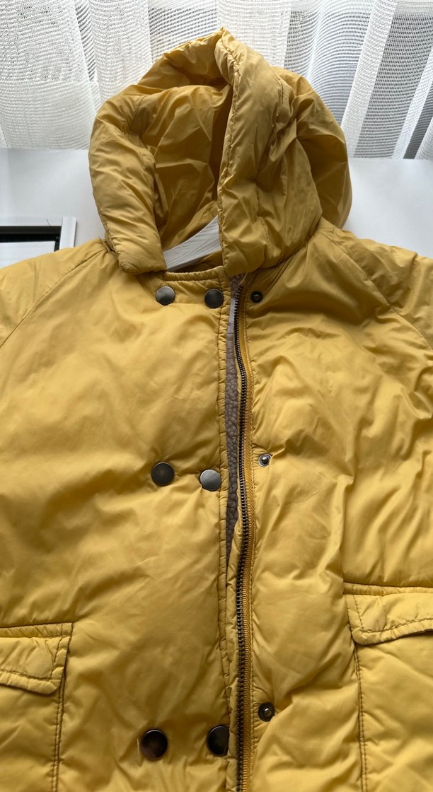 Sarı Kapüşonlu Erkek Çocuk Mont - Görsel 2