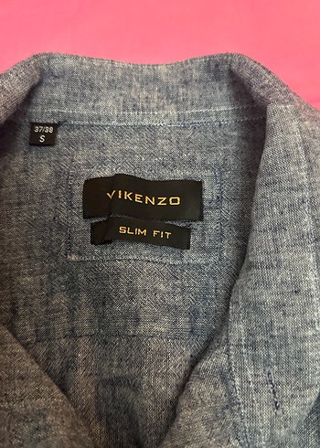 Gri Denim Uzun Kollu Erkek Gömlek - Görsel 3