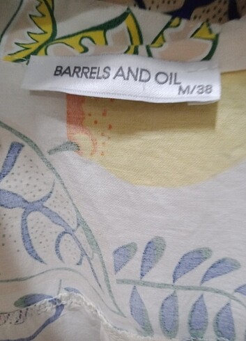 38 Beden Barrels and oil marka gomlek 