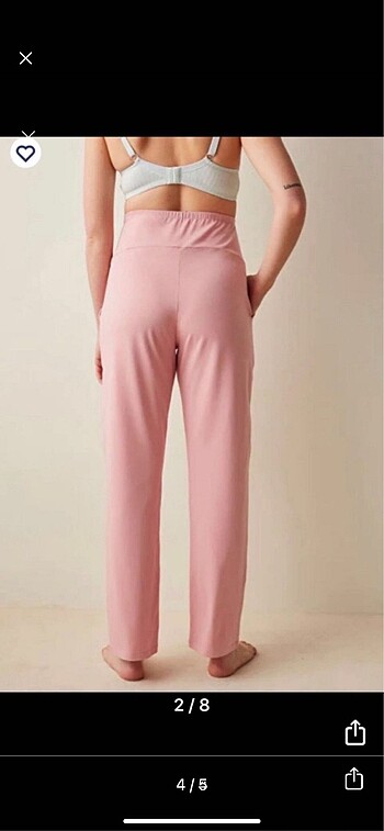l Beden pembe Renk Penti hamile pijama