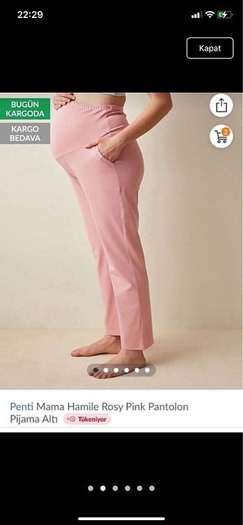 Hamile pijama Penti etiketli