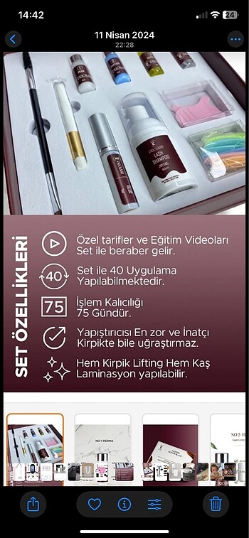 Diğer Kirpik lifting seti