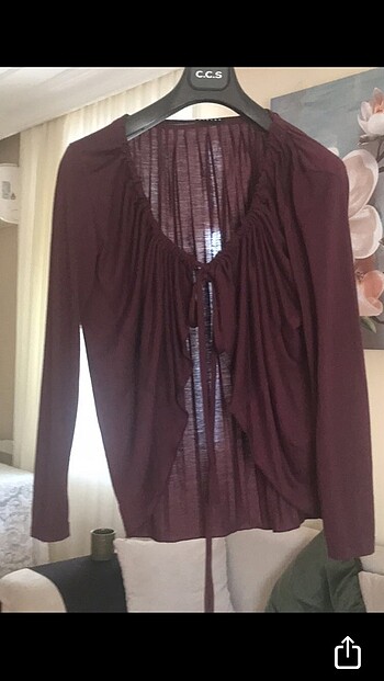 Sisley Bordo renkli Bolera
