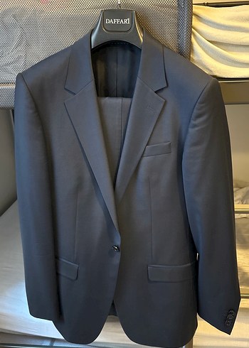 Erkek lacivert tek Düğmeli slim fit Kesim Takım