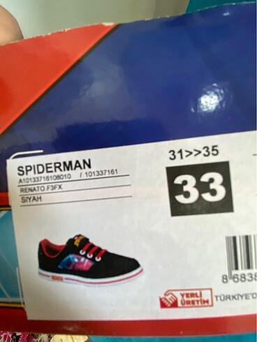 Spider-Man Spiderman spor ayakkabı