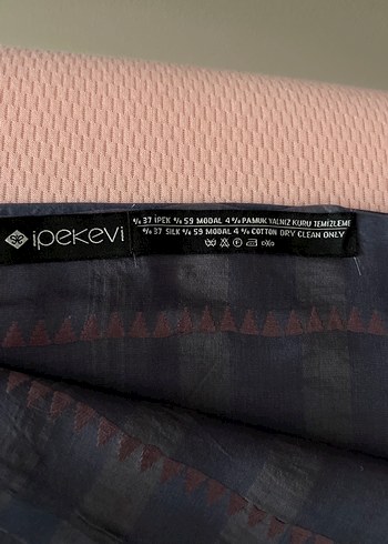 Mor ipek modal pamuk karışımlı şal - Görsel 3