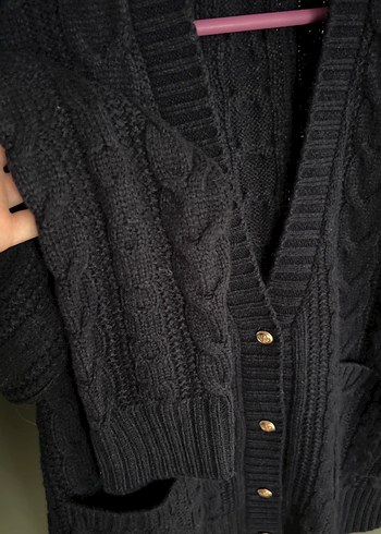 Lacivert Örgü Kadın Kazak - Görsel 4