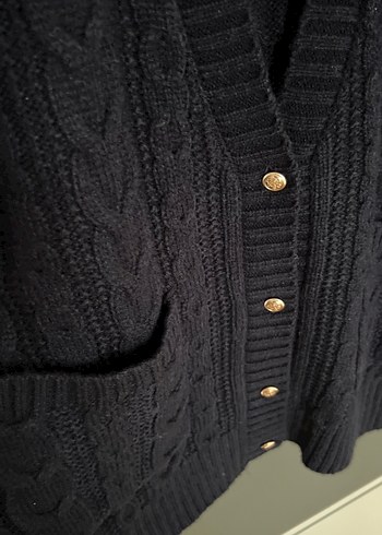 Lacivert Örgü Kadın Kazak - Görsel 3