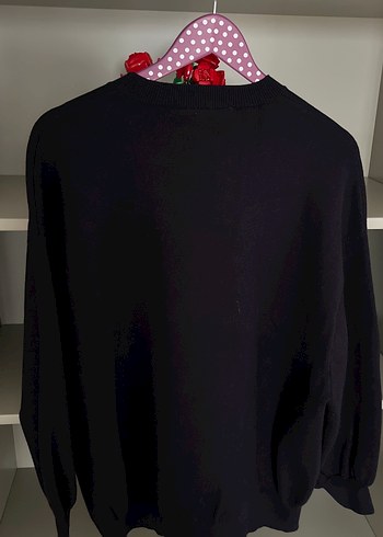 Salaş triko Sweatshirt - Görsel 5