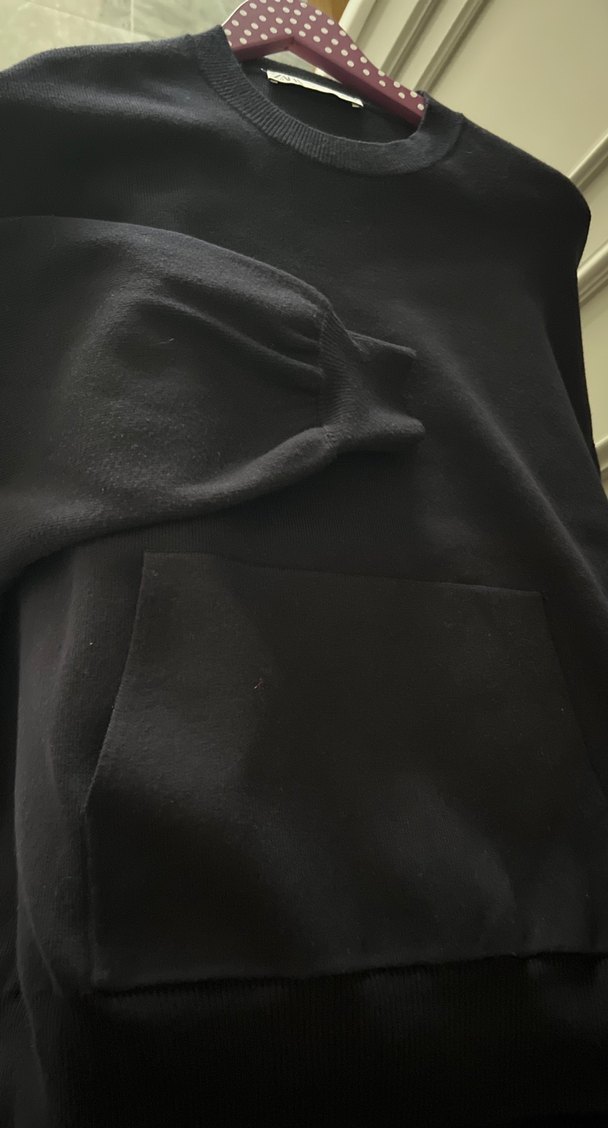 Salaş triko Sweatshirt - Görsel 2