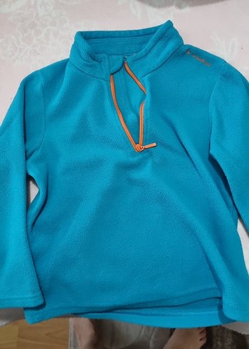 Mavi Fermuarlı Erkek Çocuk Sweatshirt