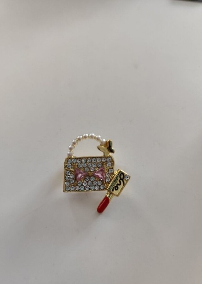 Mini çantalı broş  - Görsel 4