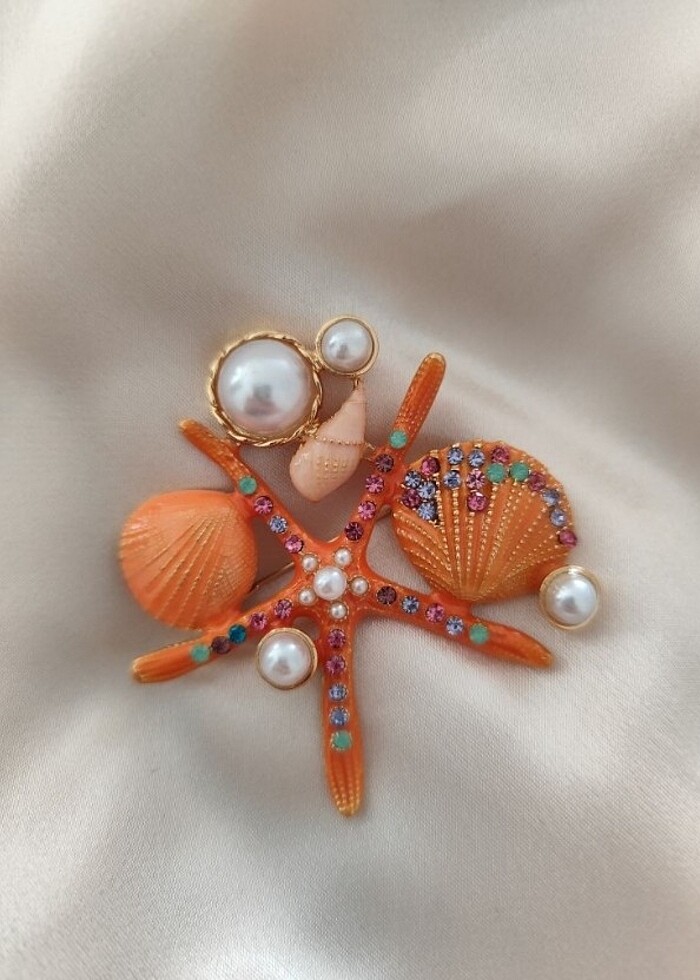 Deniz yıldızı broş  - Görsel 5