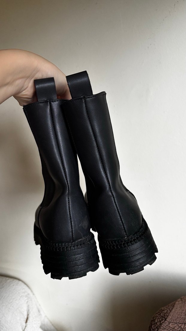 Siyah Kadın kar Botu - Görsel 3