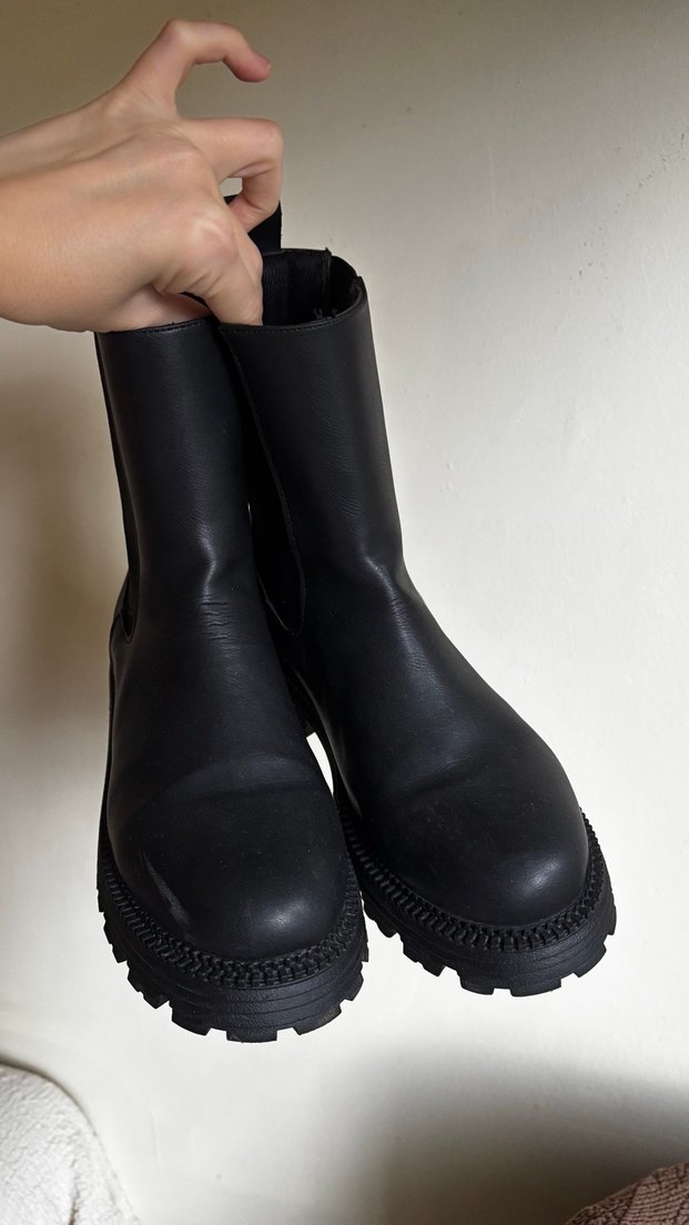 Siyah Kadın kar Botu - Görsel 2