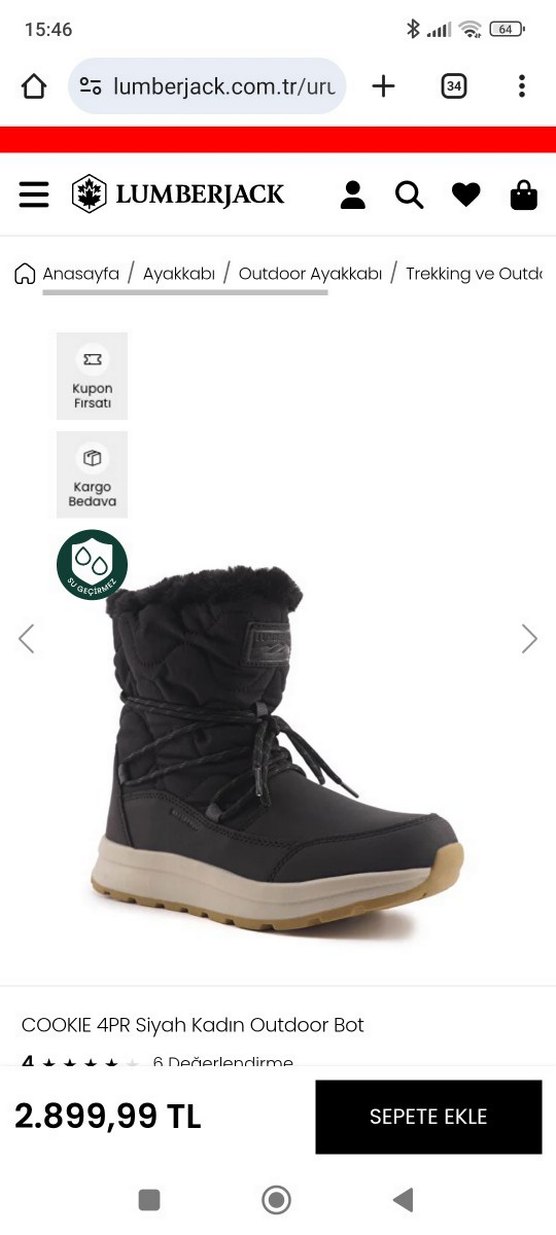 Lumberjack kadın kar botu - Görsel 2