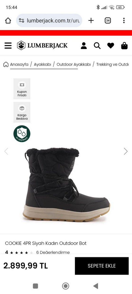 Lumberjack kadın kar botu - Görsel 3