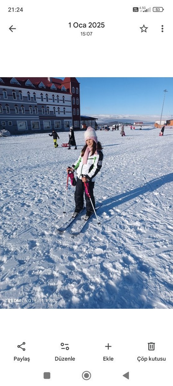 kız çocuk kayak montu - Görsel 2