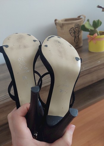 36 Beden Klasik Siyah Topuklu Kadın Ayakkabı