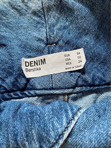 xs Beden mavi Renk Bershka Ekstra Yüksek Bel Pantolon