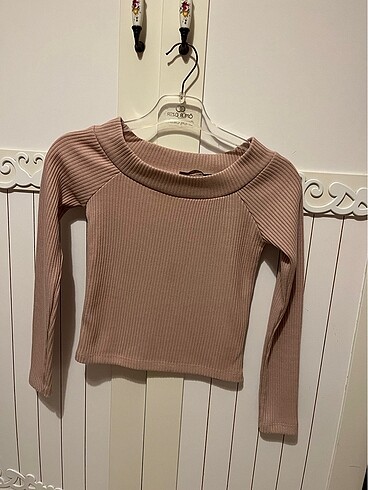 Pembe Dar Fitilli Top Bluz