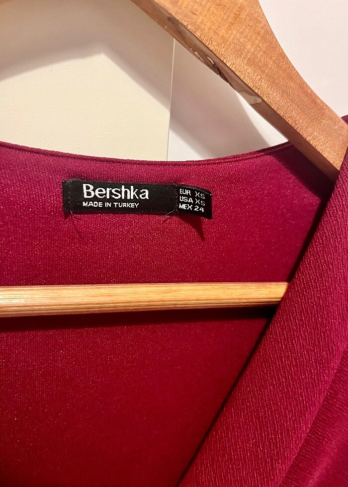 Bershka Bordo Ceket Tulum - Görsel 2