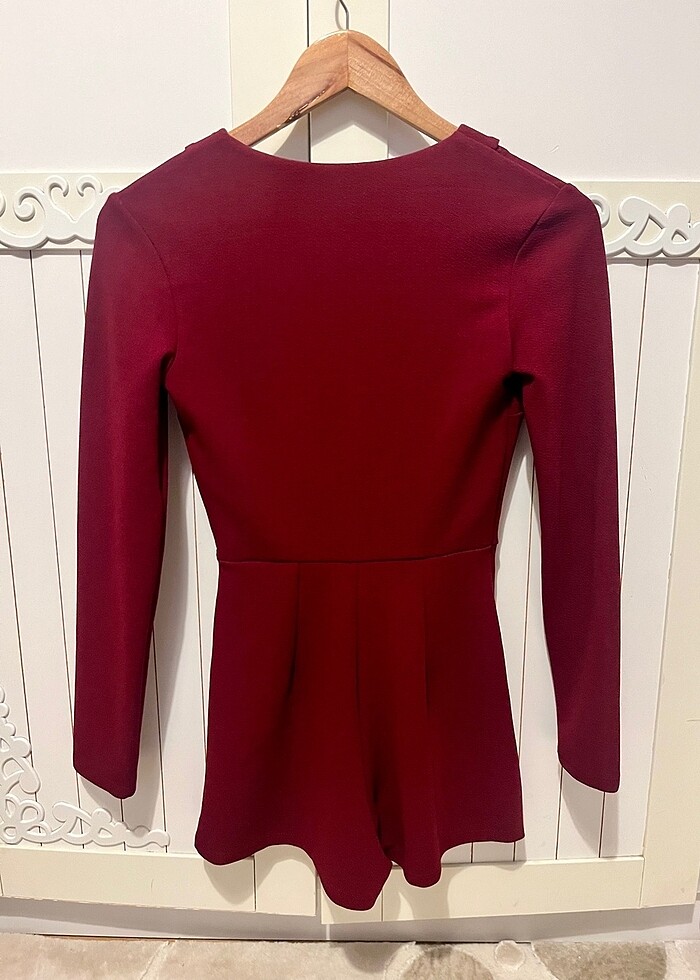 Bershka Bordo Ceket Tulum - Görsel 3