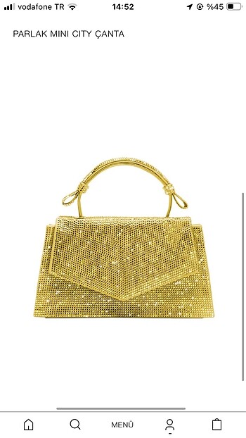 Zara gold canta