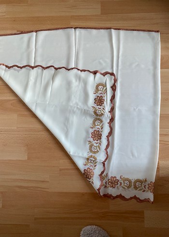 Diğer Nakışlı Beyaz dua örtüsü