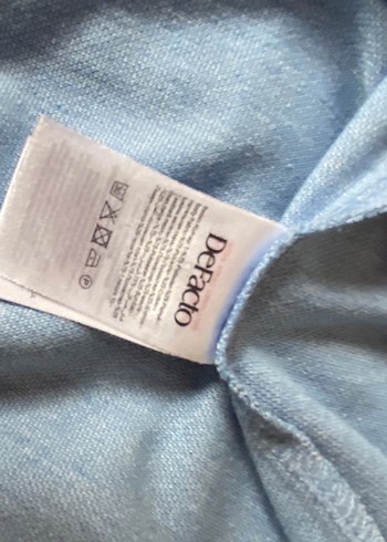 Defacto Mavi Kısa Kollu Polo Tişört - Görsel 5