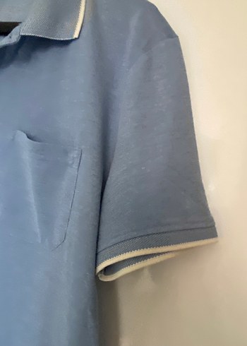 Defacto Mavi Kısa Kollu Polo Tişört - Görsel 3